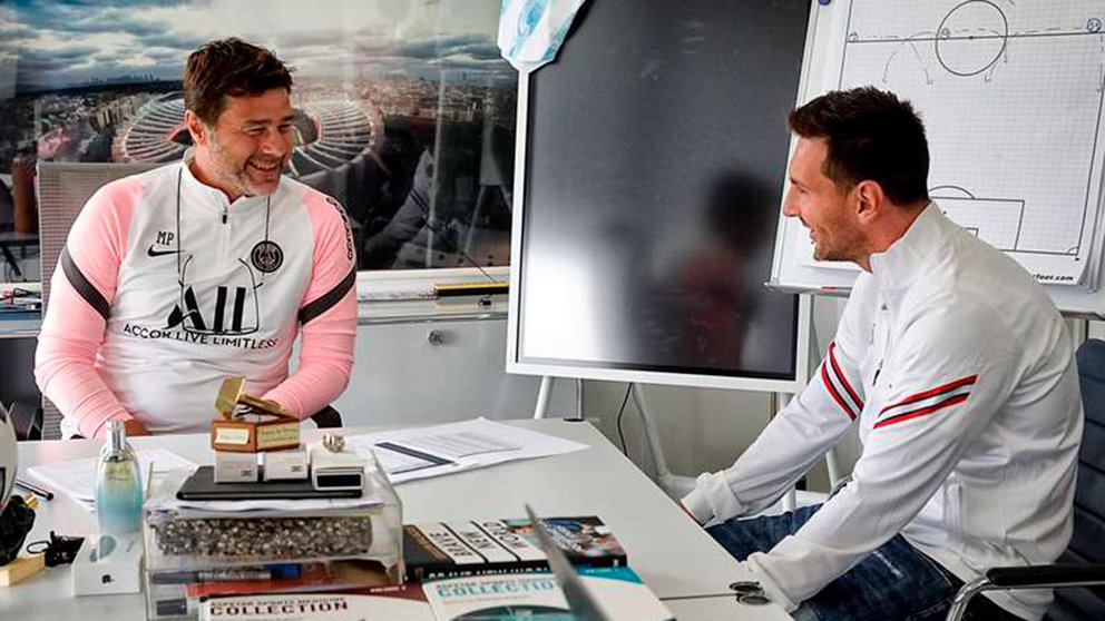 Pochettino y Messi se reunieron para superar el incidente tras el cambio ante Lyon