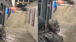 En VIDEO: Metro de Manhattan colapsado por las inundaciones de la tormenta Ida