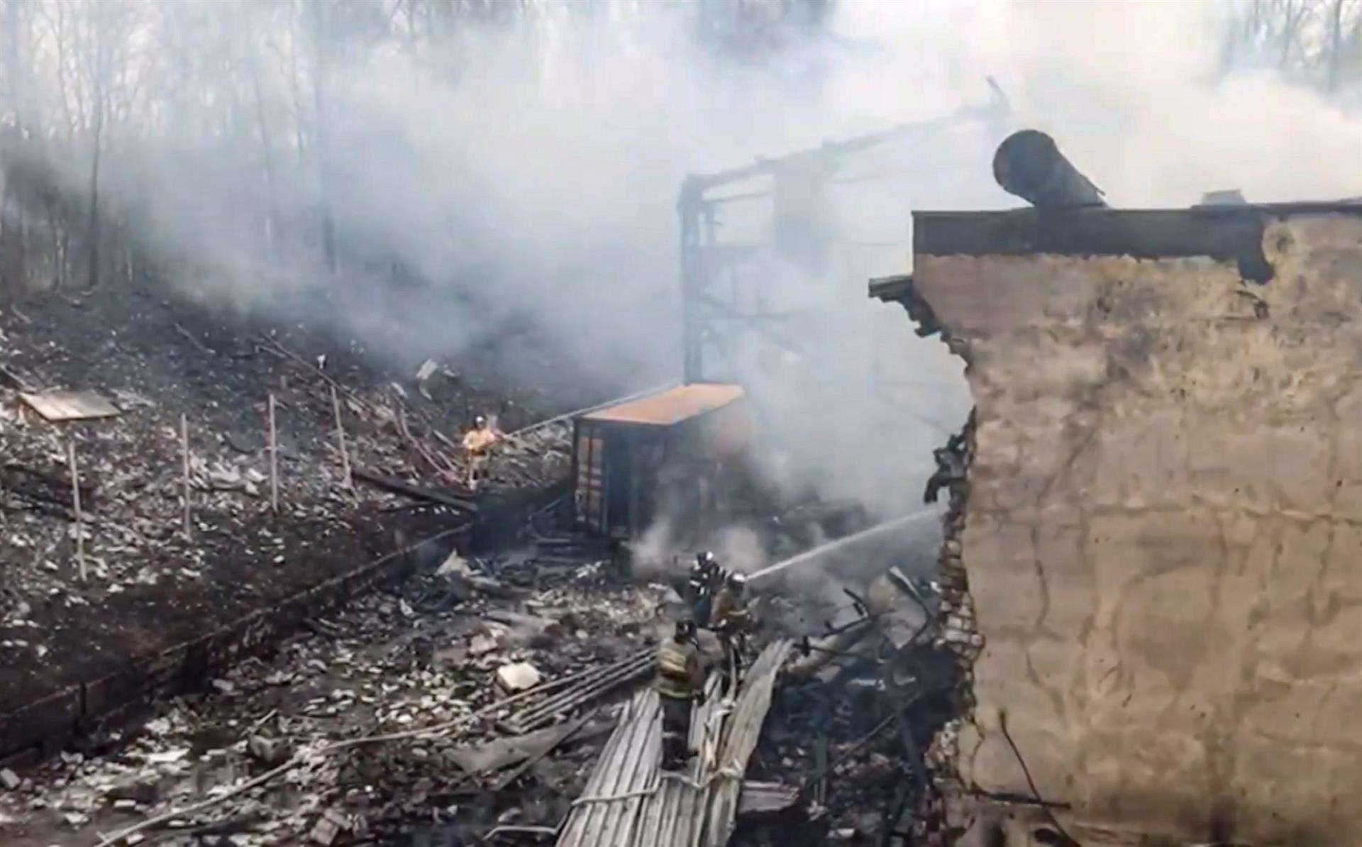 Al menos 15 personas fallecieron en una explosión en una fábrica de pólvora en Rusia