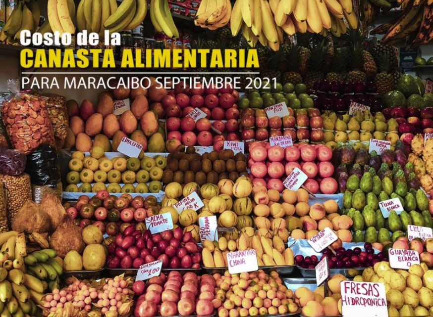 Cámara de Comercio de Maracaibo: Costo de la Canasta Alimentaria retrocede a 323 dólares durante el mes de septiembre