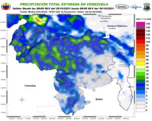 Descargas eléctricas, lluvias y fuertes marejadas: El pronóstico de Inameh para este #29Oct
