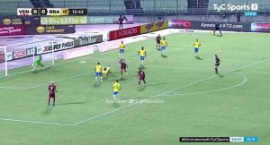 EN VIDEO: Así fue el golazo de Eric Ramírez que abrió el marcador frente a Brasil