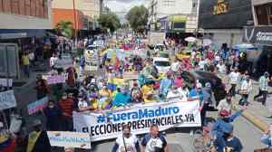 Guaros tomaron las calles de Barquisimeto en apoyo al Acuerdo de Salvación Nacional: Exigen elecciones presidenciales (FOTOS)