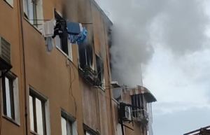 Reportaron el incendio de un apartamento en el municipio Sucre este #29Octu (Foto)