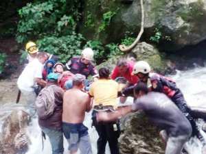 Rescatan a un excursionista luego de sufrir un aparatoso accidente en Mérida (FOTO)