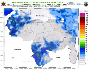 Fuertes marejadas y pocas precipitaciones: El pronóstico de Inameh para este #4Nov