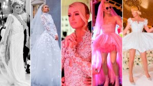 ¡Espectaculares! Los seis vestidos de novia que Paris Hilton lució en su boda (FOTOS)