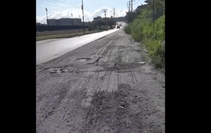 Más de siete meses en abandono el asfaltado de la carretera Guarenas – Guatire (VIDEO)
