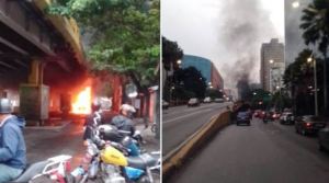 VIDEO: Vehículo se incendió en la avenida Vollmer a la altura de San Bernardino