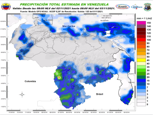 Nubosidad, lluvias, actividad eléctrica y ráfagas de viento: El pronóstico de Inameh para este #2Nov