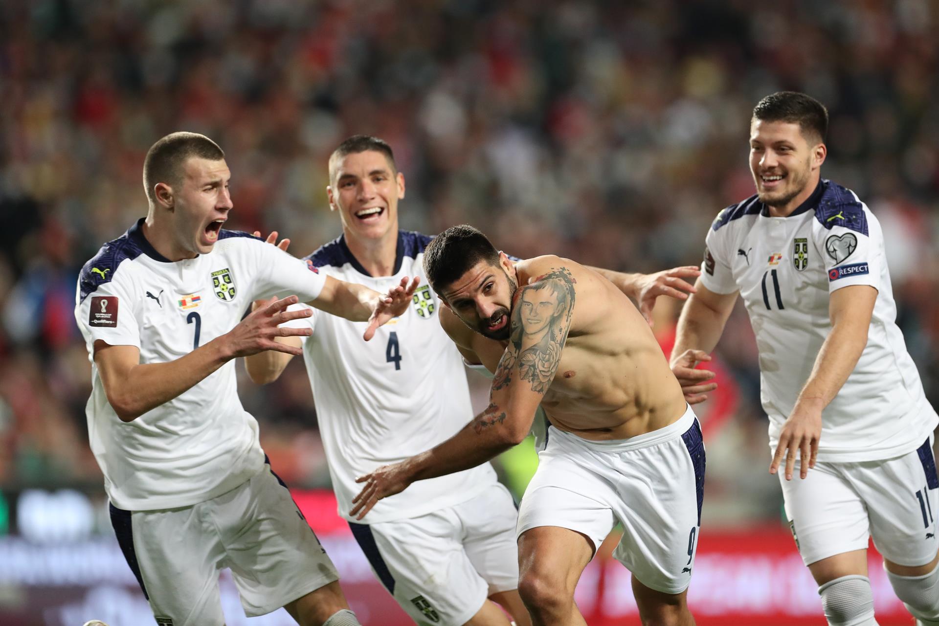 Serbia clasifica al Mundial y manda a Portugal al repechaje