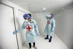 Cruz Roja habilitó instalaciones en la morgue de Bello Monte