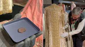 ¿Todavía comestible? Descubrieron un bombón con 118 años de antigüedad en un vestido de baile en Rusia