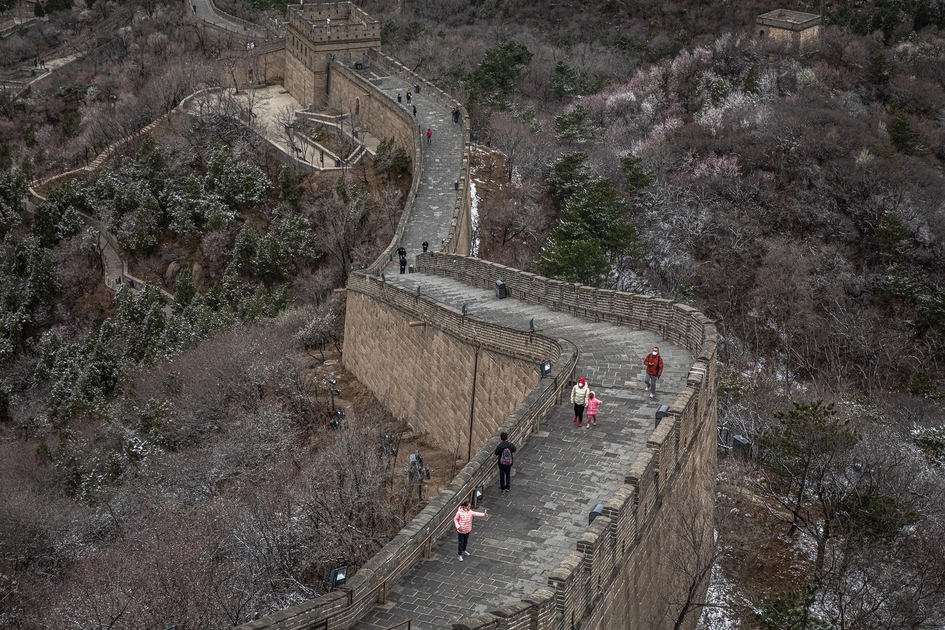 Un tramo de la Gran Muralla se desplomó tras sismo en China