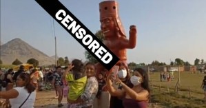 Una estatua con enorme falo se convierte en la nueva atracción turística de un pueblo peruano