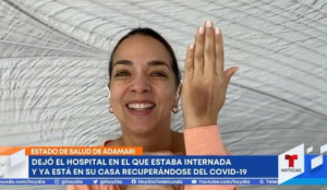 Adamari López mostró las heridas que le dejó el Covid-19 tras salir del hospital (VIDEO)