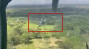 Campo de operaciones en Apure, escenario de acrobacias de riesgo entre helicópteros (VIDEO)