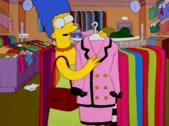 Los Simpson: la trágica historia oculta del vestido Chanel 