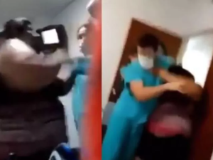 Mujer atacó a golpes a dos médicos en Argentina porque no atendían “rápido” a su hermana (Video)