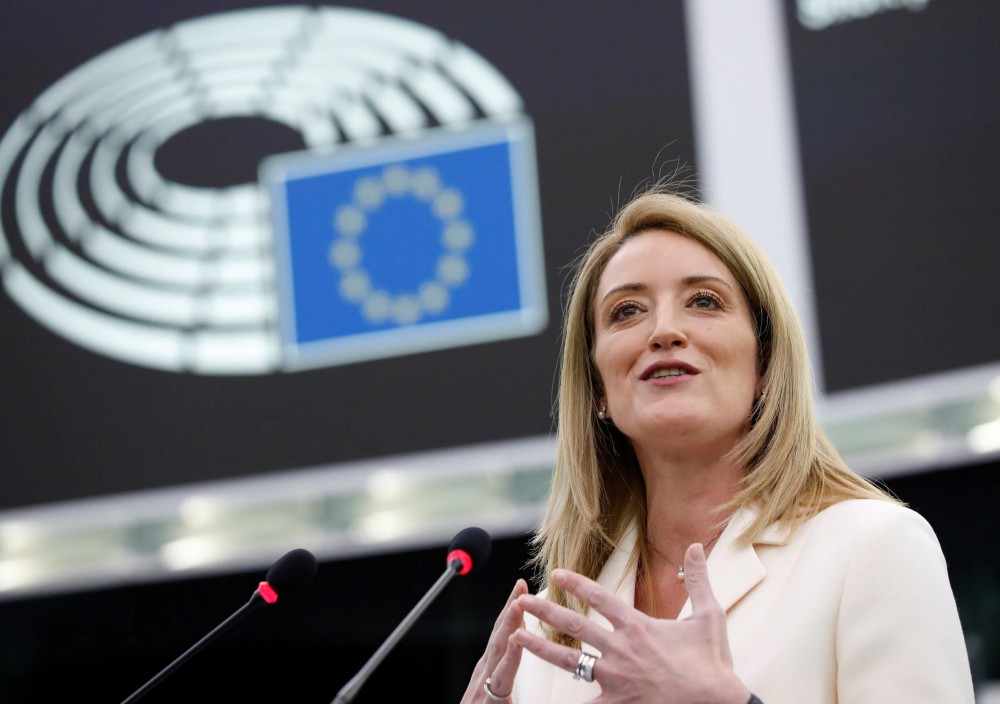 Guaidó felicitó a Roberta Metsola por ser la nueva presidenta del Parlamento Europeo