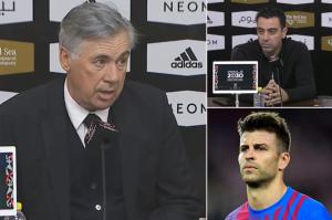 Ancelotti responde a Xavi y revela su discusión con Piqué (VIDEO)