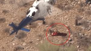 Pesadilla en Phoenix: Giró a toda velocidad y sin control cuando rescatistas la subían a un helicóptero