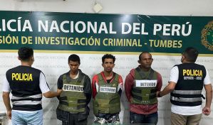 Capturaron a venezolanos que intentaron asaltar una tienda con armas de fuego y granada de guerra en Perú
