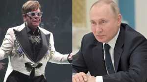 “Pequeño bastardo, lo odio”: Elton John arremetió contra Putin por su invasión a Ucrania