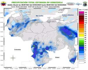 Inameh prevé nubosidad, precipitaciones y descargas eléctricas en algunos estados de Venezuela #3Feb