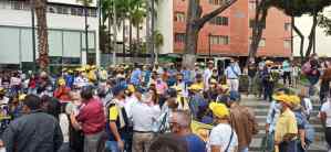 EN FOTOS: así se encuentra la plaza Bolívar de Chacao tras convocatoria al acto Salvemos Venezuela #12Feb