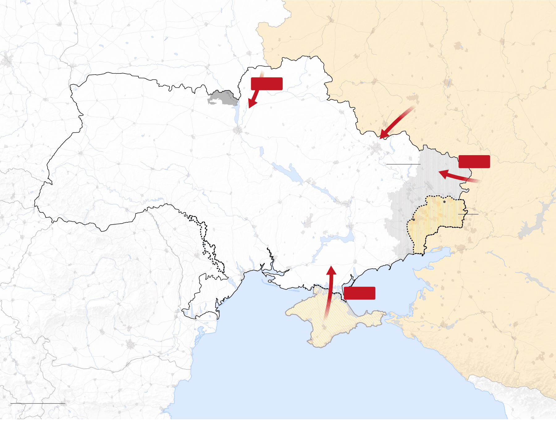¿Cómo comenzó todo? Cronología de la invasión rusa en Ucrania (MAPAS)