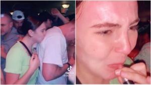 El VIDEO que es furor en las redes: Va con un labial marcando a los hombres en una discoteca, “es el diablo en persona”