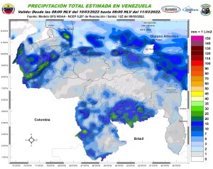 Inameh prevé zonas nubladas y actividad eléctrica en algunos estados de Venezuela #10Mar