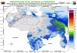 Inameh prevé nubosidad y descargas eléctricas en algunos estados de Venezuela #24Mar