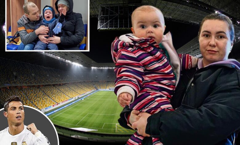 Madre ucraniana: “Vi a Cristiano anotar en este estadio, ahora estamos aquí para escapar de las bombas de Putin”