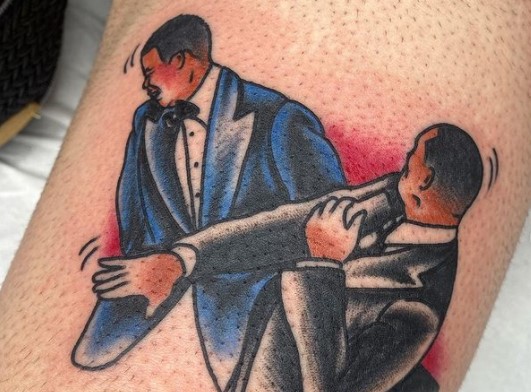 La fiebre Will Smith-Chris Rock: Artistas publican el nuevo tatuaje de moda, la abofeteada en los Oscar