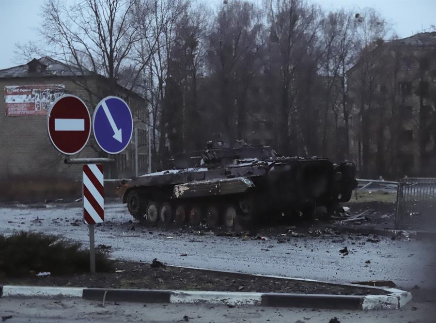Avance de convoy ruso hacia Kiev se quedó estancado gracias a la resistencia