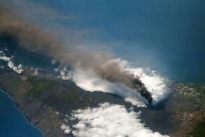Imagen del volcán de La Palma, finalista en el concurso de mejor foto de la Nasa
