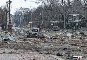 Bombardeo ruso destruyó el consulado de Eslovenia en la ciudad ucraniana Járkov