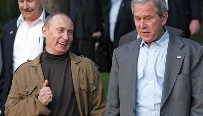 Echando memoria: Bush y Putin se fueron de rumba en una noche alocada (Video)