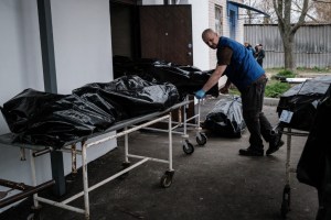 Más de mil cadáveres de civiles en las morgues de Kiev tras retirada rusa (Fotos)