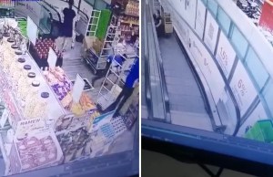 VIRAL: Carrito de compras sin control arrolló a dos clientes en un supermercado (VIDEO)