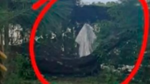 La FOTO de un aterrador fantasma dentro de un cementerio en El Salvador