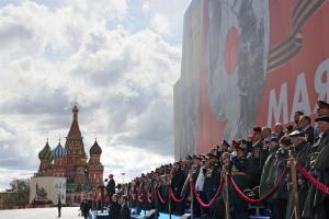 Desfile en la Plaza Roja en medio de la campaña militar en Ucrania