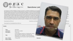 EEUU eliminó sanciones a Carlos Malpica Flores, sobrino de Cilia Flores