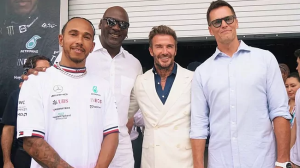 Tom Brady presume tremenda FOTO con puras leyendas: Lewis Hamilton, Michael Jordan y David Beckham