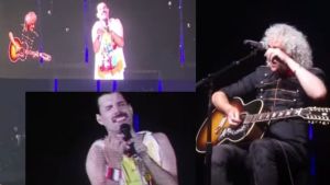VIDEO: Brian May rompió en llanto al ver holograma de Freddie Mercury en pleno concierto