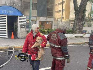 Se registró un incendio en el estacionamiento del edificio Belmont en Altamira este #7Jun (VIDEOS)