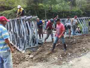 Repararon puente que casi deja incomunicado al pueblo de “Don Vicente” en Táchira