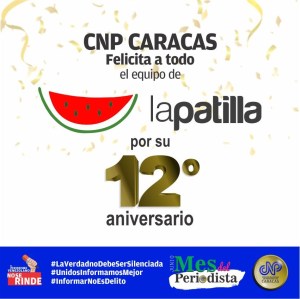 CNP felicitó al equipo de LaPatilla en sus 12 años: Ratifican su compromiso con la democracia y la libertad de expresión